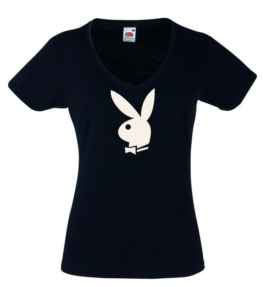 T-shirt Playboy Femme, humoristique tee shirt, lapin, XS, S, M, L NEUF, NEW - Photo 2/3