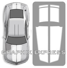 White - Camaro Racing Stripes Rally Decal 2010-2015 Chevy Hood Trunk Spoiler