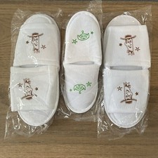 3 Pairs - Tokyo Disney Resort Toy Story Hotel Woody Andy Slippers NEW SEALED