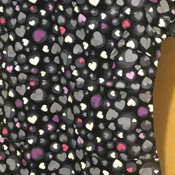 NWT Dickies Scrubs Top Love You A Dot Small S - Image 2 of 4