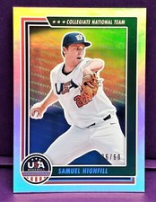 2022 Panini USA Stars & Stripes Longevity Silver Foil/Holo Samuel Highfill RC/60