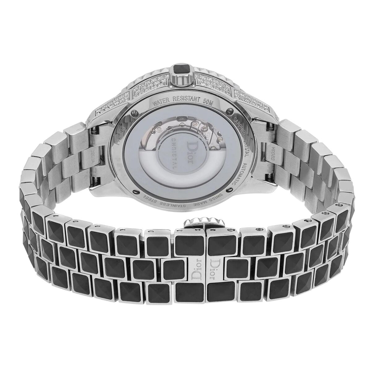 Dior Christal 33mm Steel Ceramic Diamond Black Dial Dior Christal 33mm Steel Ceramic Diamond Black Dial