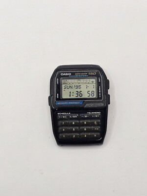 Armbanduhr Casio DBC-150 Data Bank Calculator Vintage Uhr getestet