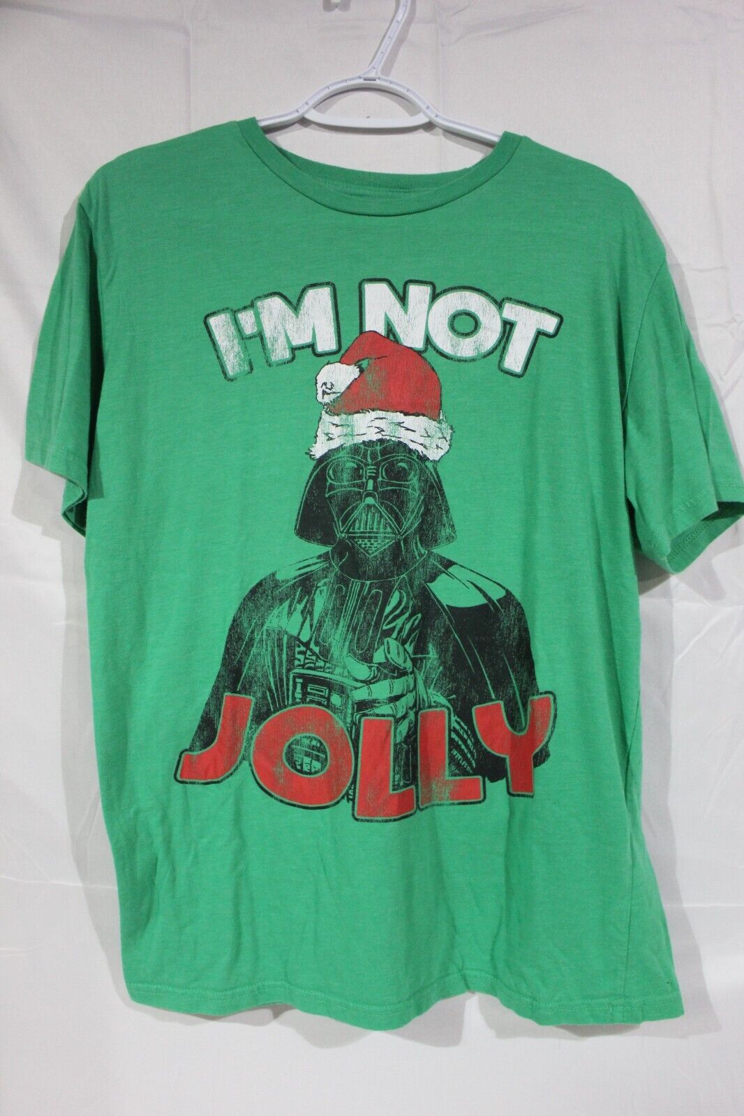 Camisa de Navidad Star Wars Darth Vader I'm Not Jolly Talla Grande Verde