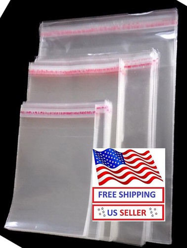 200 --9" X 12"  Crystal Clear OPP Bag Self Adhesive Cellopane Resealable - 第 1/1 張圖片