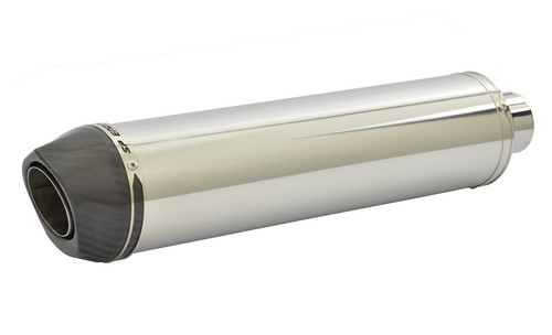 BMW F800R Exhaust SP Diabolus Stainless Round XL Carbon Outlet 2014 2015 2016 - Picture 2 of 9