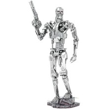 Metal Tierra ICONX Terminator T-800 Endoesqueleto 3D Hágalo Usted Mismo Hobby Modelo Kit Puzzle
