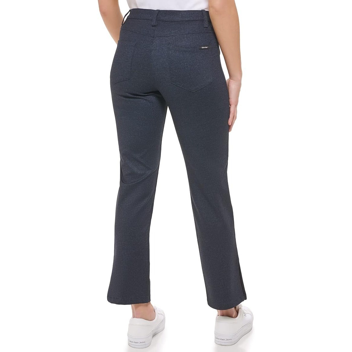 Calvin Klein Women’s Side Slit Ankle Pants Medium Indigo Size XS NWT image 4