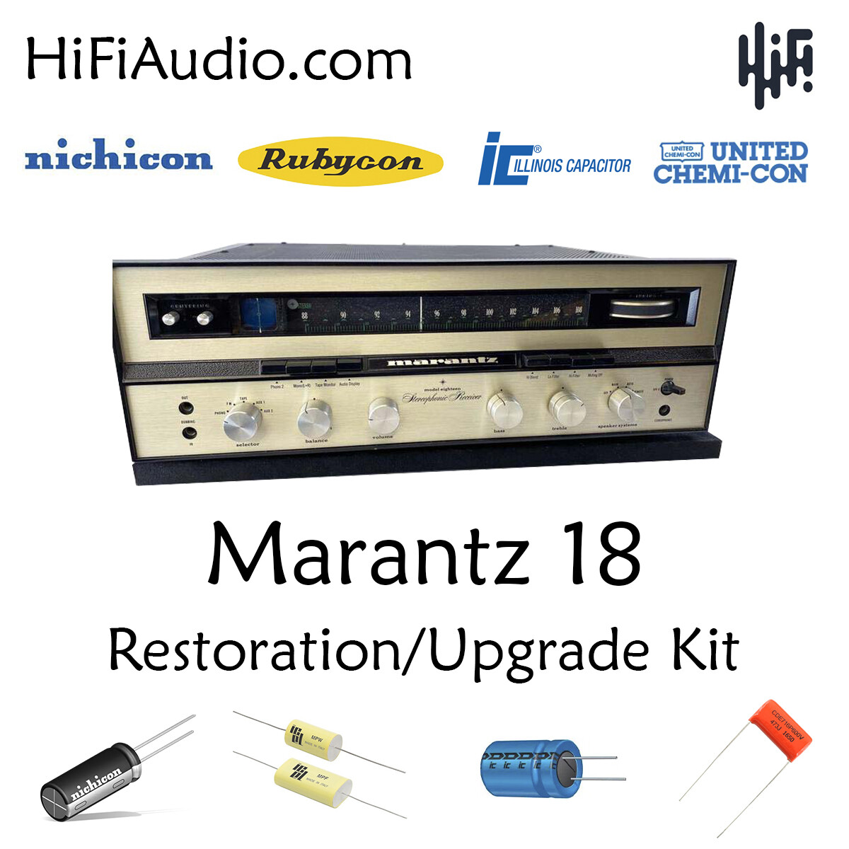MarantzLS183作動品綺麗です❗️ Marantz model 18 rebuild restoration recap upgrade kit repair