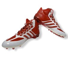 Adidas Men’s Size 16 Cleat's Crazy Quick Red and White Athletic Football Lace Up