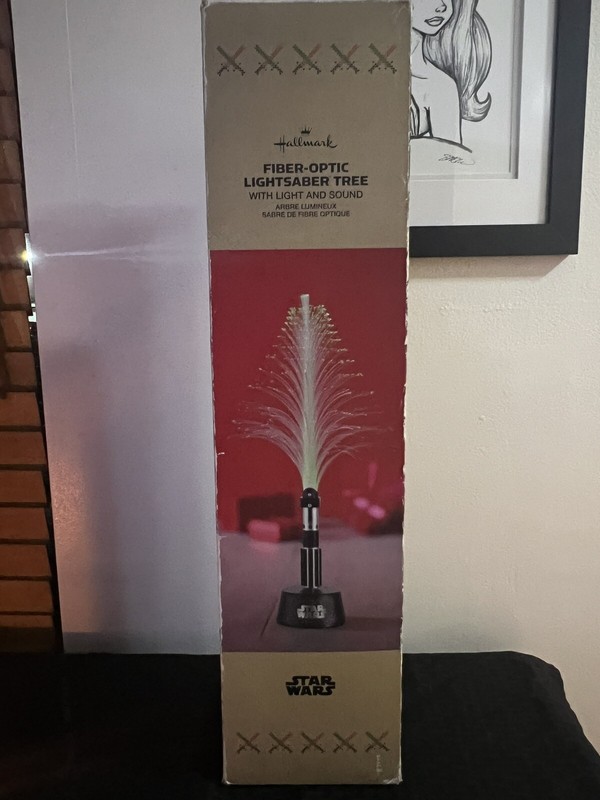 Hallmark Star Wars Fiber Optic Lightsaber Christmas Tree w/Lights & Sounds