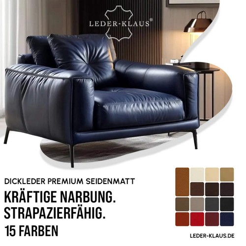 LEDER-KLAUS Motif Cuir Premium Veilli/Seidenmatt, 4x3 cm - Photo 3/20