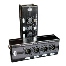 1Pair 4-Channel 3Pin XLR Audio RJ45 Ethernet Extender Cable Extender3145