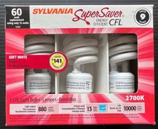 Sylvania CFL 60w Replacement (13W) Soft White 3 Pack