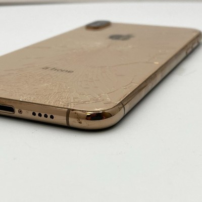 Apple iPhone XS Max - 64GB - Gold (Unlocked) - CRACKED SCREEN