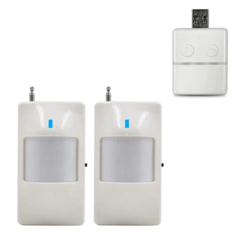 Sistema seguro de alarma inalámbrico con sensor infrarrojo de movimiento alerta de garaje entrada en casa Foto 3 de 4