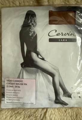 Cervin En Cévennes Vintage Strumpfhose 20 Den 100%Polyamid Gr. 40/42 Gazelle 