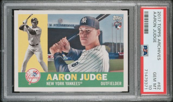 2017 Topps Archives #62 AARON JUDGE PSA 10 GEM MINT