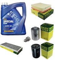 Inspektionspaket 5L Mannol Special Plus 10W-30 FüR Audi A4 Avant 1.8 T Quattro