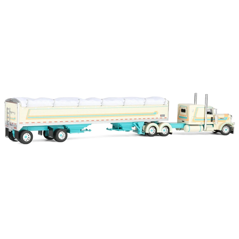 DCP 1/64 Peterbilt 389 Pride Clase N techo plano con remolque Wilson Grano 60-2154 Foto 3 de 4