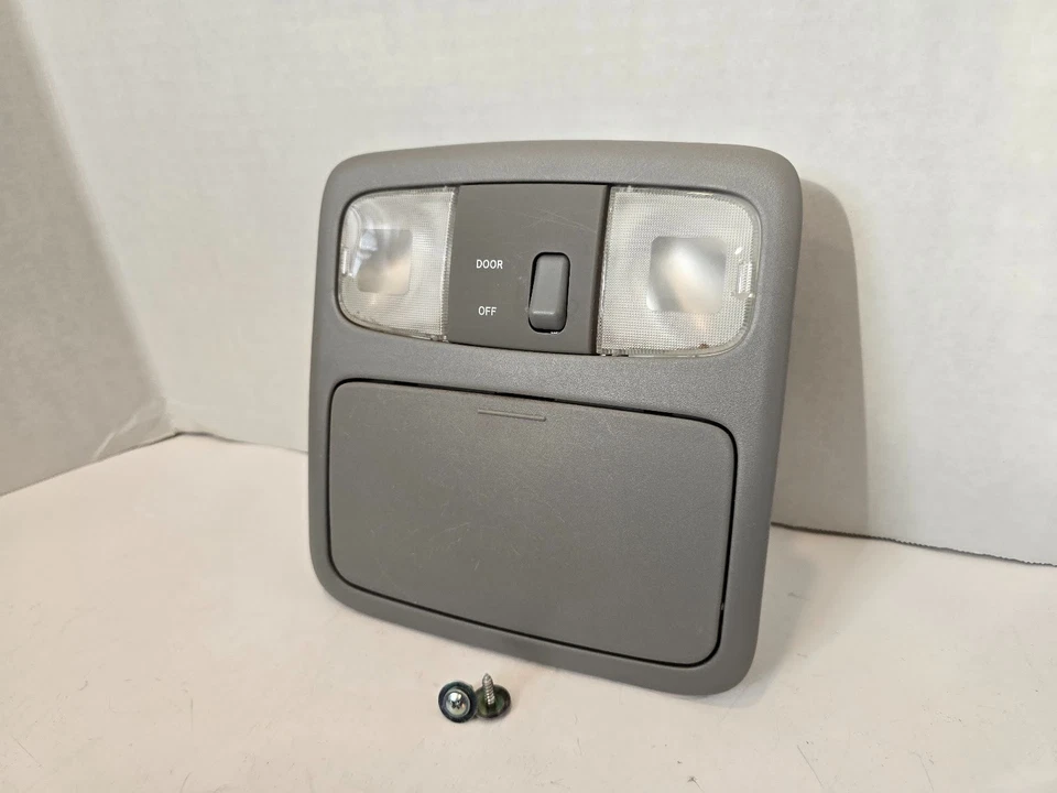 Toyota Highlander 2004-2007 consola superior domo mapa luces gris OEM A186 Foto 2 de 4