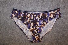 BIKINI UNTERTEIL BADE SLIP  GRÖSSE 46 BEIGE BRAUN BLAU GEMUSTERT VON ANITA