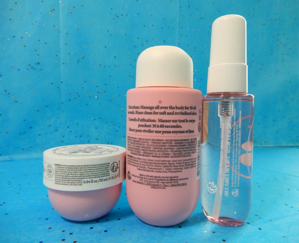 3pc Sol de Janeiro CHEIROSA 68 BEIJA FLOR Perfume Mist ~Elasti Cream ~Body Wash - Image 2 of 3