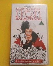 101 Dalmatians VHS Disney Glenn Close Spotted Video TESTED 