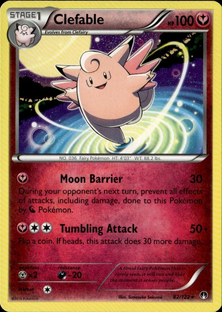 Clefable Rare BKP XY - BREAKpoint 82/122 LP