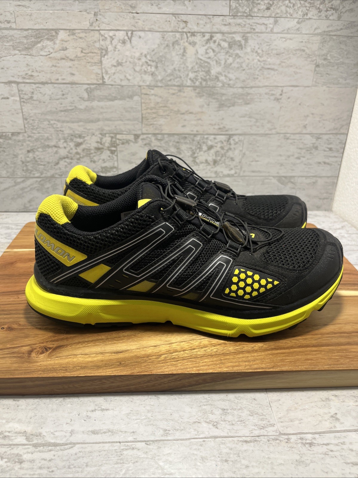 Scarpe da trekking Salomon XR Mission 1 da uomo taglia 10 5 nero giallo come nuove