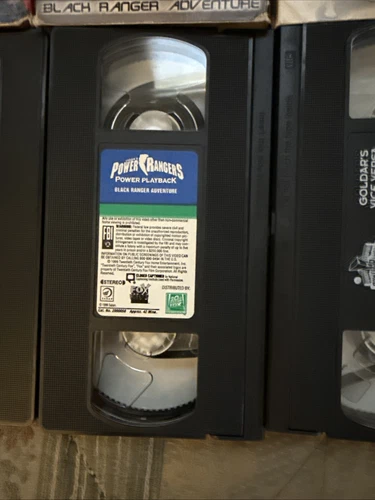 Lot Of 6 Power Rangers VHS Slip Clamshell Galaxy Black White Magna Titanium - Picture 16 of 20