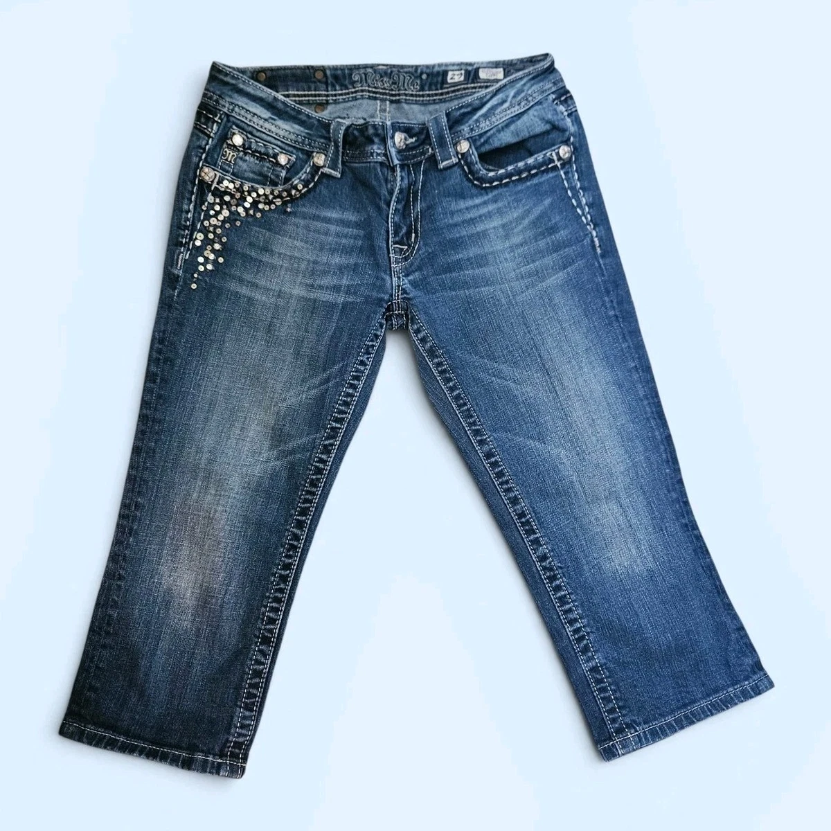 Miss Me ブルーデニム 25 カプリ　2本AB Miss Me Capris for sale | eBay