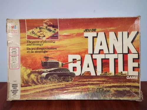 Vntg 1975 Milton Bradley Military Game Tank Battle #4508  for 2 Almost Complete