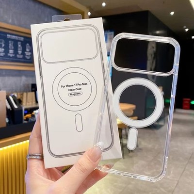 Original Clear For Magsafe Case For Apple iPhone Magnetic Wireless Charging Cove
