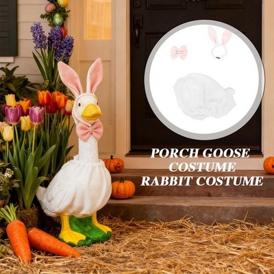 1x Veranda Gans Outfit Garten Gans Kostüm Urlaub Ornamente Deko U3I7