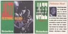 1 HEINEKEN JAZZ BEER MAT BEERCOASTER SOUS BOCK VILTJE