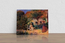 Pierre-Auguste Renoir "Garden Scene in Brittan" Canvas Print Wall Art Home Decor