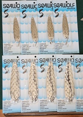 4'' Sea Wolf Chrome Fishing Spoons