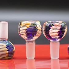 14mm Turbo Latties Pyrex Lab Glass Slide Bowl Fitting Tobacco Hookah Water Pipe