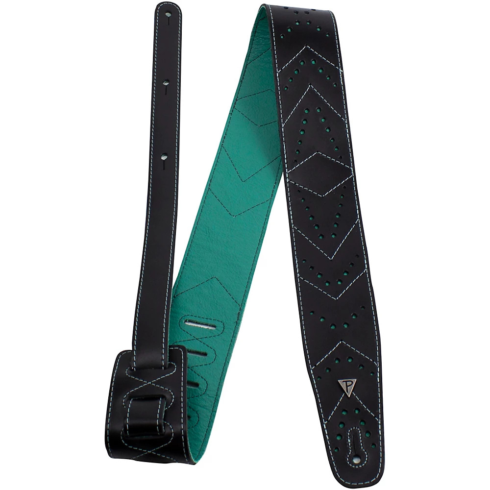 Perris Italian Leather Guitar Strap Oxford - BlkTeal 25 in 9590₽