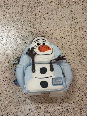 Disney Loungefly Olaf Mini Backpack in Light Blue, White  display picture 2