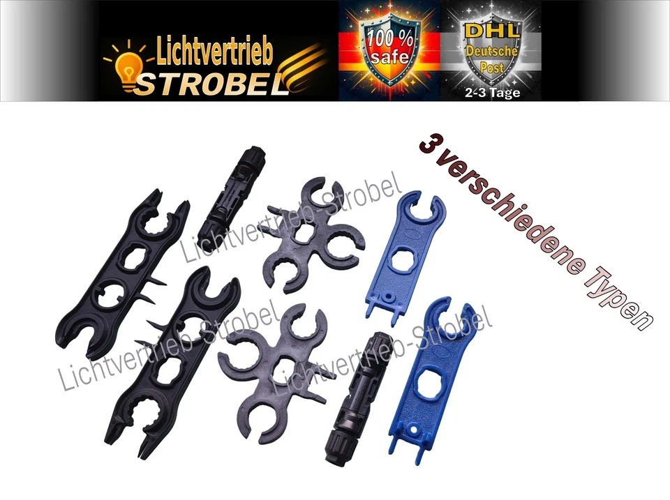MARKENLOS 💡💡MC4 Tool Werkzeug Schlüssel Montage Solar Stecker Photovoltaik Verbinder💡💡