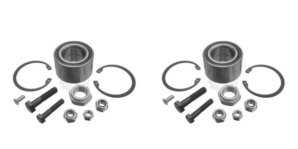 NK 2X Radnabe Radlagersatz Vorderachse FüR VW Polo Audi 50 86C 80 86-image