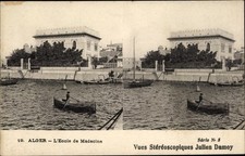 Stereo Ak Algier Alger Algerien, L'Ecole de Medecine, Ruderboot - 2909140