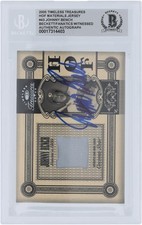 Johnny Bench Reds Signed 2005 Donruss Timeless Treasures HOF-43 #/50 BAS 10 Card