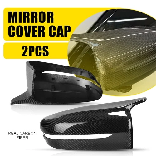 Rear Carbon Fiber Style Side Mirror Cover Caps for BMW 7 Series G11 / G12 2016+