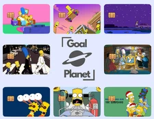 The Simpsons Themed Credit Card Skins (2 Pack) – Cartoon-Inspired Debit/Credit