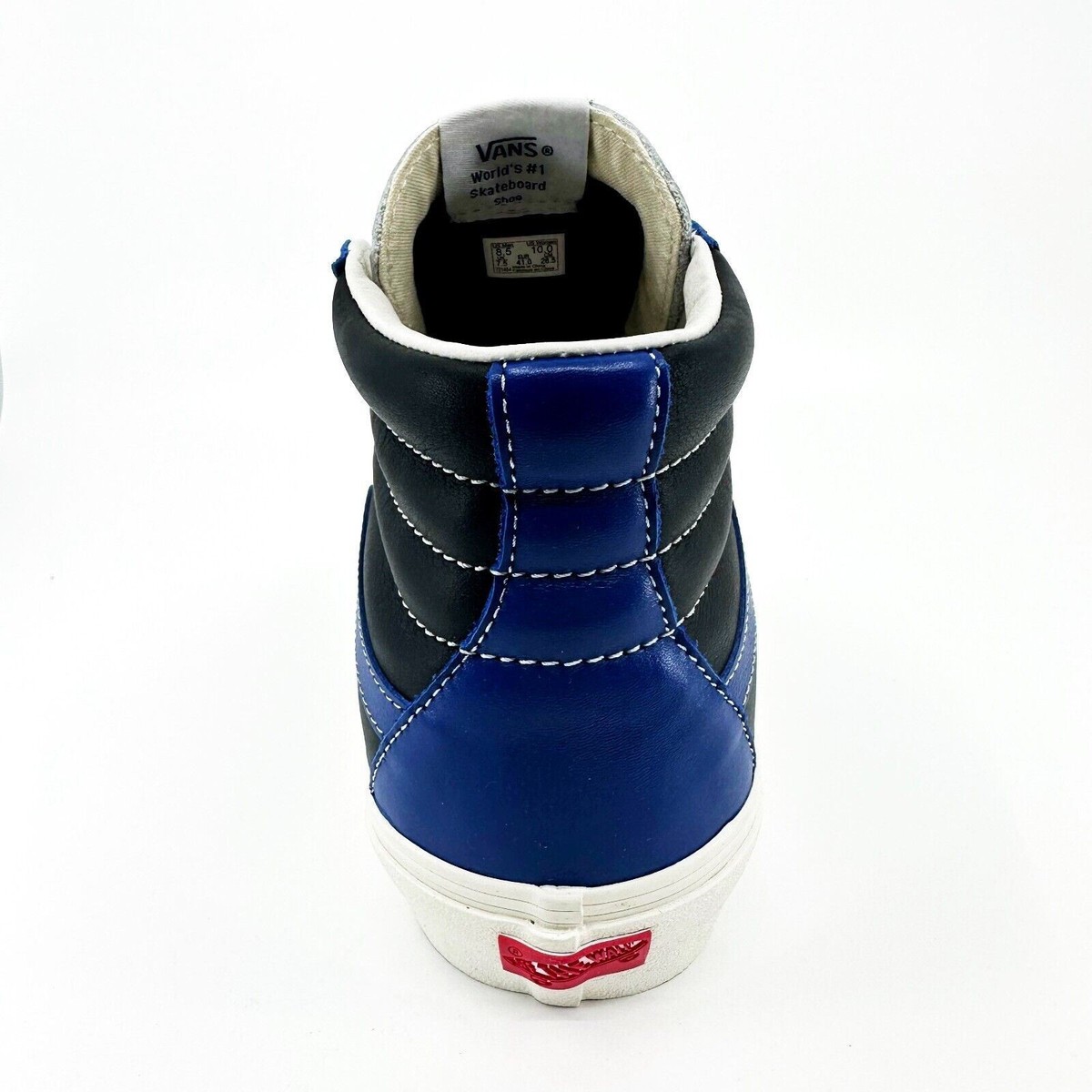 Vans Vault Sk8 Hi Reissue VI (Leather) True Blue Black Mens Vault 