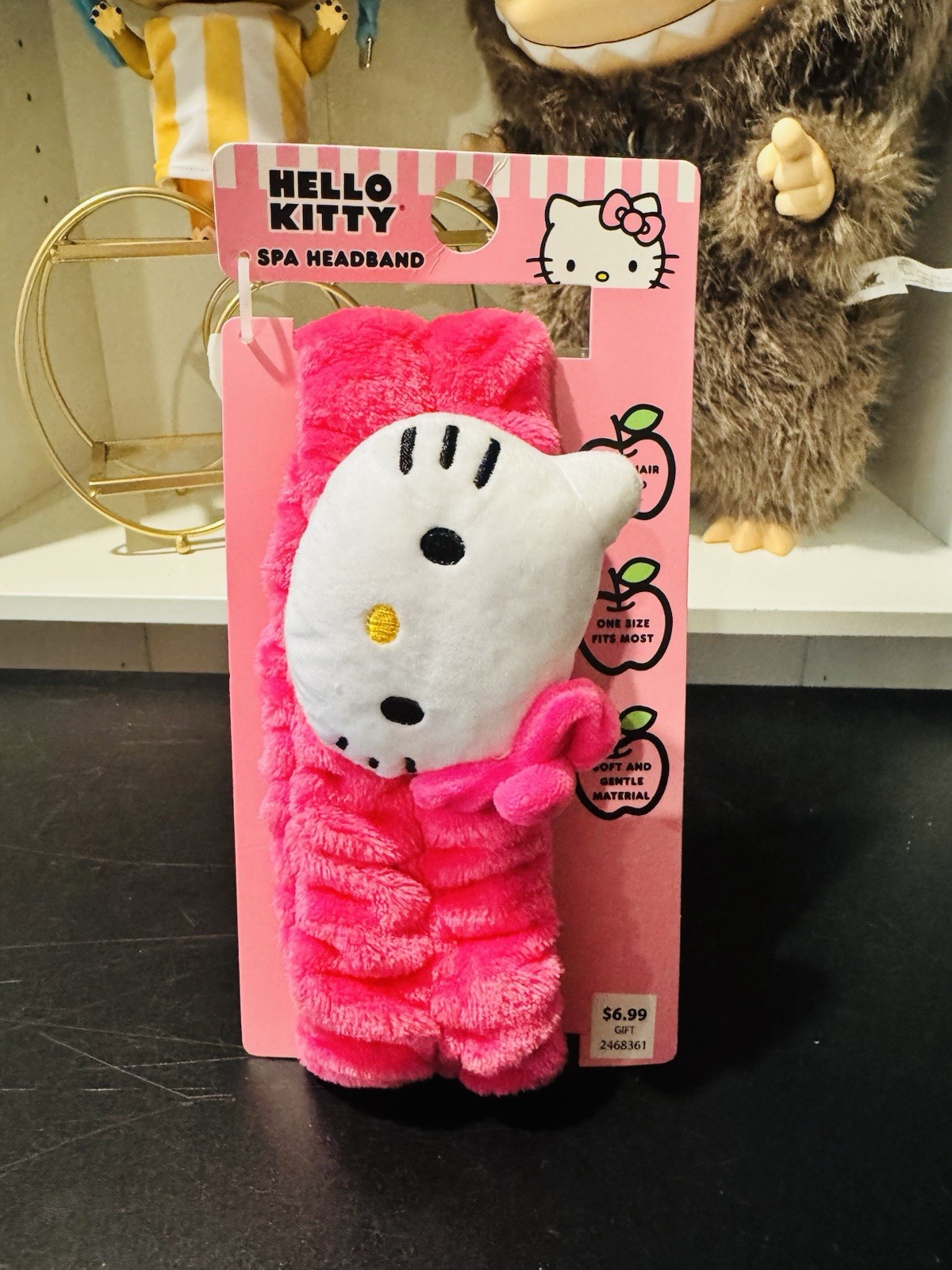 Hello Kitty Pink Spa Headband for Facial Skincare Relaxation