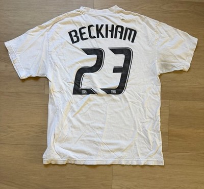 LA Galaxy “BECKHAM 23”  Game Shirt David Beckham #23 LA Galaxy Vintage Retro Shirt Size L Used Rare